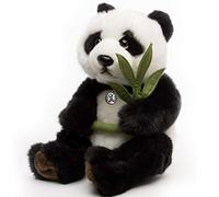 Panda Doudou ours assis avec branche de bambou en peluche MI LING - Doudou *biz