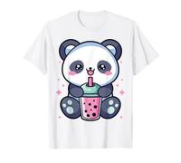Panda Drinks Bubble Boba Tea Anime Manga Kawaii Tenue pour fille T-Shirt