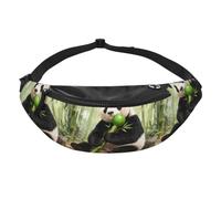 Panda Eat Bamboo Fanny Pack- Sac banane pour voyage course à pied mains libres