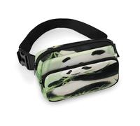 Panda Eating Bamboo in The Bamboo Forest Sac banane pour femme imperméable et réglable Sac banane tendance décontracté pour course à pied, entraînement, randonnée, voyage