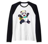 Panda Élève Sac à Dos École Manche Raglan