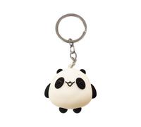 Panda en forme de porte-clés en silicone souple Silicone Cartoon Animal Pendant pour sacs à dos et sacs à main adorables enfants