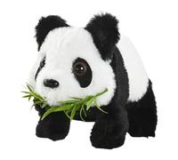 Panda en peluche en mouvement - Jouet en peluche à effet sonore animé, figurine d'action motorisée, animal de compagnie réaliste inspiré de la faune, système de mobilité des membres roulants
