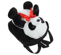 Panda en Peluche Léger et Portable Paquet à Dos Noir Garçon et Filles | Présent Rentrée, Poche de Rangement Pratique, Bretelles Ajustables, Usage Quotidien et Voyage
