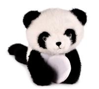 HISTOIRE D’OURS - Doudou Peluche Panda Aimanté 30 cm - Collection Podcoll - Compagnon à Poser sur l’Épaule - Doudou Doux et Original pour Enfants - Idée Cadeau Naissance à Collectionner - HO3361