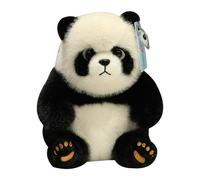 Panda en peluche panda mignon - Peluche réaliste ours polaire mignon | coussin de compagnon endormi pour canapé, voiture