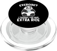 Panda Exercice I Thought You Said Extra Rice Mignon Panda PopSockets PopGrip pour MagSafe