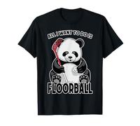 Panda Floorball, Tout ce Que Je Veux Faire, C'est Un Mignon Joueur d'ours drôle T-Shirt
