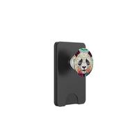 Panda Floral vitrail PopSockets PopWallet pour MagSafe