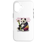 Panda fruité - Protégeons la nature pour demain ensemble Coque pour iPhone 16