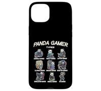Panda Gamer Types Diverse Gamer Graphic pour garçons, Hommes, Enfants Coque pour iPhone 15 Plus