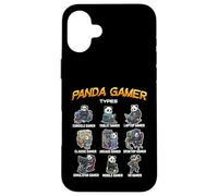 Panda Gamer Types Diverse Gamer Graphic pour garçons, Hommes, Enfants Coque pour iPhone 16 Plus