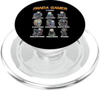 Panda Gamer Types Diverse Gamer Graphic pour garçons, Hommes, Enfants PopSockets PopGrip pour MagSafe