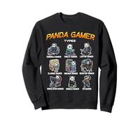 Panda Gamer Types Diverse Gamer Graphic pour garçons, Hommes, Enfants Sweatshirt