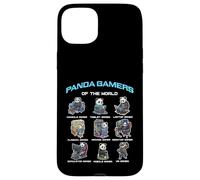Panda Gamers of The World Diverse Gamer Panda Graphic Coque pour iPhone 15 Plus