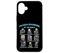Panda Gamers of The World Diverse Gamer Panda Graphic Coque pour iPhone 16 Plus