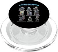 Panda Gamers of The World Diverse Gamer Panda Graphic PopSockets PopGrip pour MagSafe