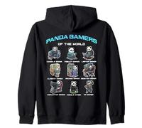 Panda Gamers of The World Diverse Gamer Panda Graphic Sweat à Capuche