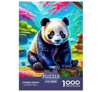 Panda géant 1000 Pièces Animaux Mignons Puzzle Adulte Un Puzzle Difficile Jeu De Puzzle pour Toute La Famille Enfants Cadeaux pour Femmes Cadeaux pour Hommes 38x26cm/1000pcs