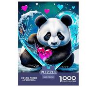Panda géant 1000 Pièces Animaux Mignons Puzzles pour Adultes Un Puzzle Difficile Jeu De Puzzle pour Toute La Famille Enfants Décoration De La Maison 70x50cm/1000pcs