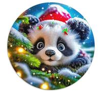 Panda géant 1000 Pièces Puzzle Circulaire Classiques Difficile Impossible Cadeau Unique pour Adultes Et Enfants 1000pcs (67.5x67.5cm)