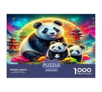 Panda géant 1000 Pièces Puzzle Défi Jouet Jeu Éducatif Puzzles Décorationd’intérieur Et Enfants À Partir De 14+ Ans Adultes Cadeaux 70x50cm/1000pcs