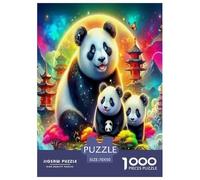 Panda géant 1000 Pièces Puzzle Défi Jouet Jeu Impossible Décoration D'intérieur Adultes Et Enfants À Partir pour Enfants Cadeaux 70x50cm/1000pcs