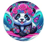 Panda géant 1000 Pièces Puzzle Rond Classiques Difficile Impossible Cadeau Unique pour Adultes Enfants 1000pcs (67.5x67.5cm)