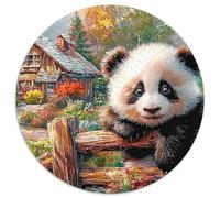 Panda géant (86)_1 1000 Pièces Puzzle Circulaire Puzzles Classiques Puzzle Rond Créatif Difficile Impossiblepour Adultes Décoration pour Enfants Cadeau 1000pcs (67.5x67.5cm)
