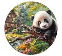 Panda géant (95)_4 1000 Pièces Puzzle Circulaire Puzzle Adulte pour Enfants Puzzle Familial Jeu D'Intelligence Décoration pour Enfants Cadeau 1000pcs (67.5x67.5cm)