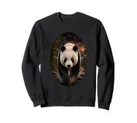 Panda géant Coucher de Soleil Forêt Faune Nature Amoureux Panda Sweatshirt