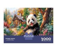 Panda géant Jigsaw Puzzle Jeu De Famille 1000 Piece Le trésor National de la Chine Puzzles Jouet Éduchatif Idées Cadeaux pour Adultes Et Enfants À Partir De 12 Ans 70x50cm/1000pcs