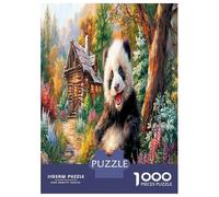 Panda géant Jigsaw Puzzle Jeu Difficile pour Les 1000 Pièces Le trésor National de la Chine Puzzles Art Déco Divertissement Créatif Aux Adultes Et Enfants 70x50cm/1000pcs
