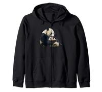 Panda géant mère et Petit Ours Mignon Motif Famille d'ours Sweat à Capuche