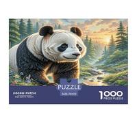 Panda géant Puzzle 1000 Pièces Cadeau Unique Jeu Éducatif Challenge Toy À De Qualité Supérieure Peinture Art pour Adultes Et Enfants À Partir De 12 Ans 70x50cm/1000pcs
