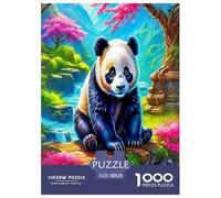 Panda géant Puzzle 1000 Pièces Cadeau Unique Jeu Éduchatif Challenge Toy À De Qualité Supérieure Peinture Art pour Adultes Et Enfants 38x26cm/1000pcs