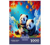 Panda géant Puzzle 1000 Pièces Educa Jouet en Bois Divertissement Créatif Décoration Intérieure Jeu Éduchatif Challenge Toy Adultes & Enfants des 14 Ans 70x50cm/1000pcs
