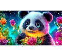 Panda géant Puzzle 1000 pièces Papier recyclé Extremement Difficile Jeu éducatif détente pour Adultes 38x52cm/1000pcs