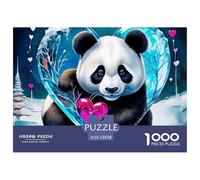 Panda géant, Puzzle De 1000 Pièces, Activité Familiale Engageante Favorisant Coopération Communichation Et Moments Partagés, Parfait pour Soirées Ou Week-Ends en Famille, Adapté Aux 12 Ans Et Plus, 5