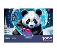 Panda géant, Puzzle De 1000 Pièces, Construction Artistique Captivante Menant À Un Résultat Décoratif Élégant, Ajout Raffiné Et Original pour Salons, Chambres Ou Espaces Communs, Adapté Aux 12 Ans Et