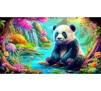 Panda géant Puzzle pour Adultes 1000 pièces - Jeu éduchatiF & Détente Idée Cadeau Parfaite pour Adultes 38x52/1000pcs