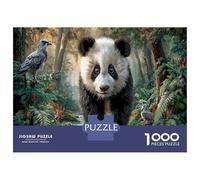 Panda géant Puzzle Premium 1000 Pièces en Carton Épais Le Forest Stream pour Grands-Parents Entraînement Cognitif Activité Intérieure 70x50cm/1000pcs