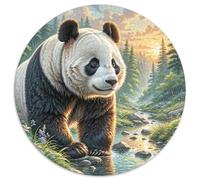 Panda géant Puzzle Rond De 1000 Pièces pour Adultes Filles Inspirational Voyage Célèbres Unique Décompression Impossible' Pression Réduite Familial 1000pcs (67.5x67.5cm)