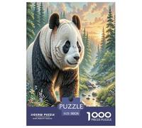 Panda géant Puzzles 1000 Pieces Cadeau Unique Jeu Éducatif Challenge Toy À De Qualité Supérieure Peinture Art pour Adultes Et Enfants 38x26cm/1000pcs