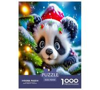 Panda géant Puzzles 1000 Pieces Cadeau Unique Jeu Éduchatif Challenge Toy À De Qualité Supérieure Peinture Art pour Adultes Et Enfants À Partir De 12 Ans 70x50cm/1000pcs