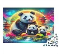 Panda géant1000 Pièces Puzzles pour Adultes Jeux Familiaux Pet mignonAmusant Et Difficiles Décorations Intérieures Idée De Cadeau Géniale38x26cm/1000pcs