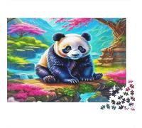 Panda géantPuzzles De 1000 Pièces pour Adultes Jeux Éduchatifs Pet mignonAmusant Et Difficile pour La Décoration Intérieure Idée De Cadeau Géniale70x50cm/1000pcs