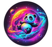 Panda géantPuzzles en Bois 1000 Pièce pour Adultes Et Enfants Rond espaceJouet Puzzle À Défi Créatif1000pcs (67.5x67.5cm)