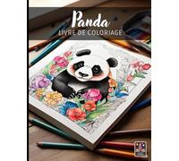 Panda - Grand Livre de Coloriage anti-stress pour Adultes - 100+ pages (21.5 x 28 cm)