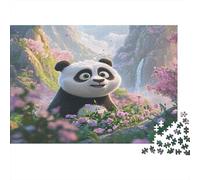 Panda, Grande vallée des fleursPuzzles 1000 Pièces pour Adultes, Jeux Éducatifs